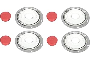 4 Pack of TORQUE Hubcap 3595995 Hub Cap Window Kit for 4009 (Replaces Stemco 359-5995) (4 x TR3595995)