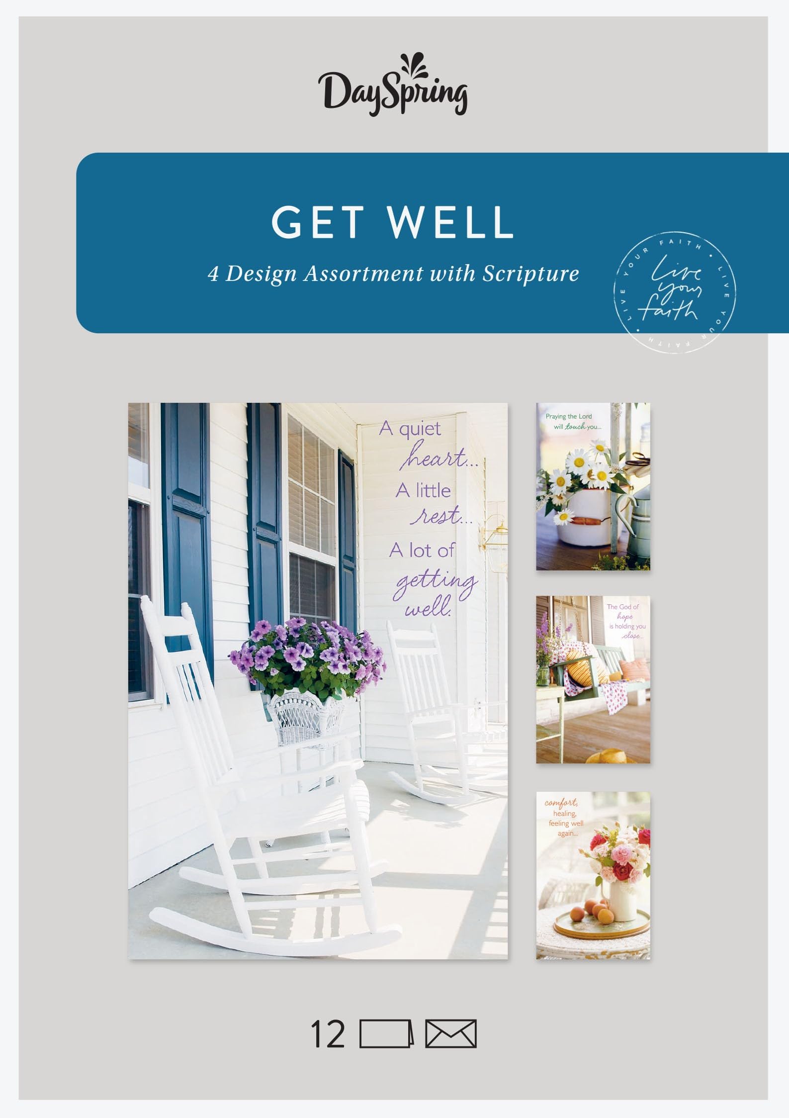 Get Well - Inspirational Boxed Cards - Sunny Days