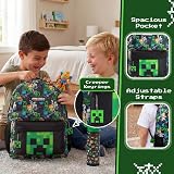 Minecraft Steve & Creeper Multicolour Backpack Graphic Print School Bag view 3