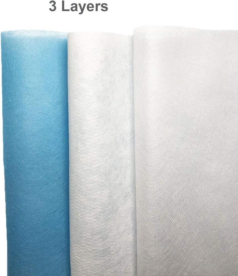Fabric Meltblown+Nonwoven Filter Fabric Original Cloth Material Cloth Meltblown Filter 3-Layer DIY Application (10M)