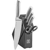 Henckels Modernist 6-Pc Knife Set, Razor-Sharp, German Engineered, Black | Informed by 100+ Years of Mastery. Dishwasher safe, Ideal for Everyday Meal Prep.