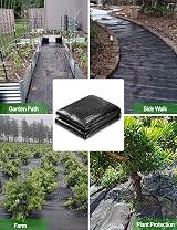 WOHOHOHO Heavy Duty Landscape Weed Control Fabric 3.3ft x 33ft 1m x 10m view 5