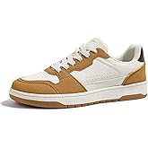 LUCKY STEP Men's Fashion Sneakers Lace Up Casual Low Top Anti-Slip Tennis Skateboard Basketball Walking Shoes