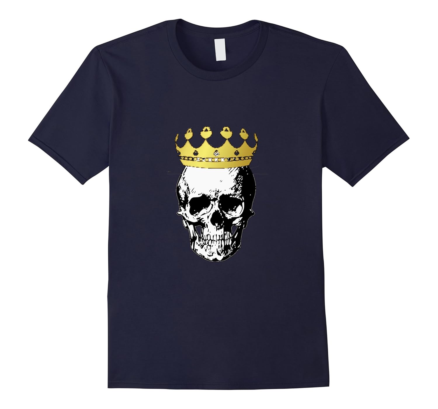 Skeleton Big Skull Crown Adult Halloween Costume T Tee Shirt-Rose