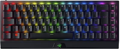 Razer BlackWidow V3 Mini HyperSpeed 65% Wireless Keyboard Yellow Switch UK