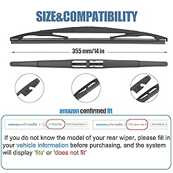 14" Rear Wiper For Honda CR-V 11-07，Pilot 24-16
