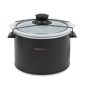 RoadPro 12-Volt 1.5-Quart Slow Cooker in Black