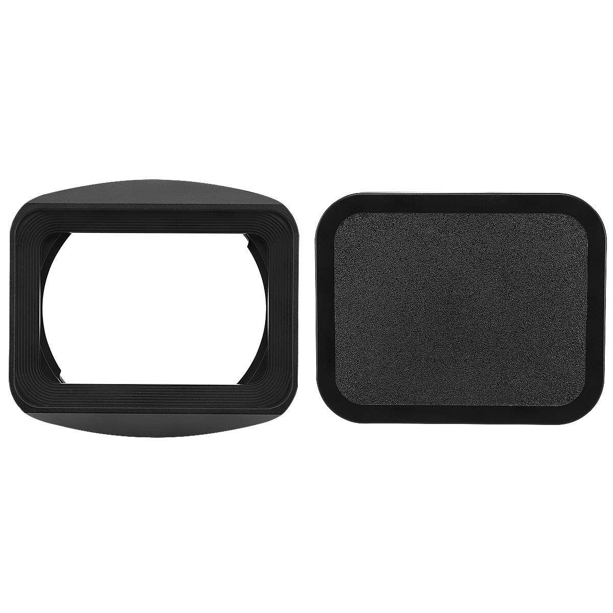Haoge LH-S24B Bayonet Square Lens Hood with Cap Cover for Sony FE 24mm F1.4 GM SEL24F14GM Wide Angle Prime Lens
