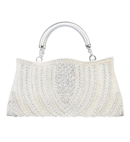 Louise Belgium Designer Hand Bag for Women -White