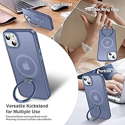 Lufanbis Magnetic for iPhone 15 Case with Ring