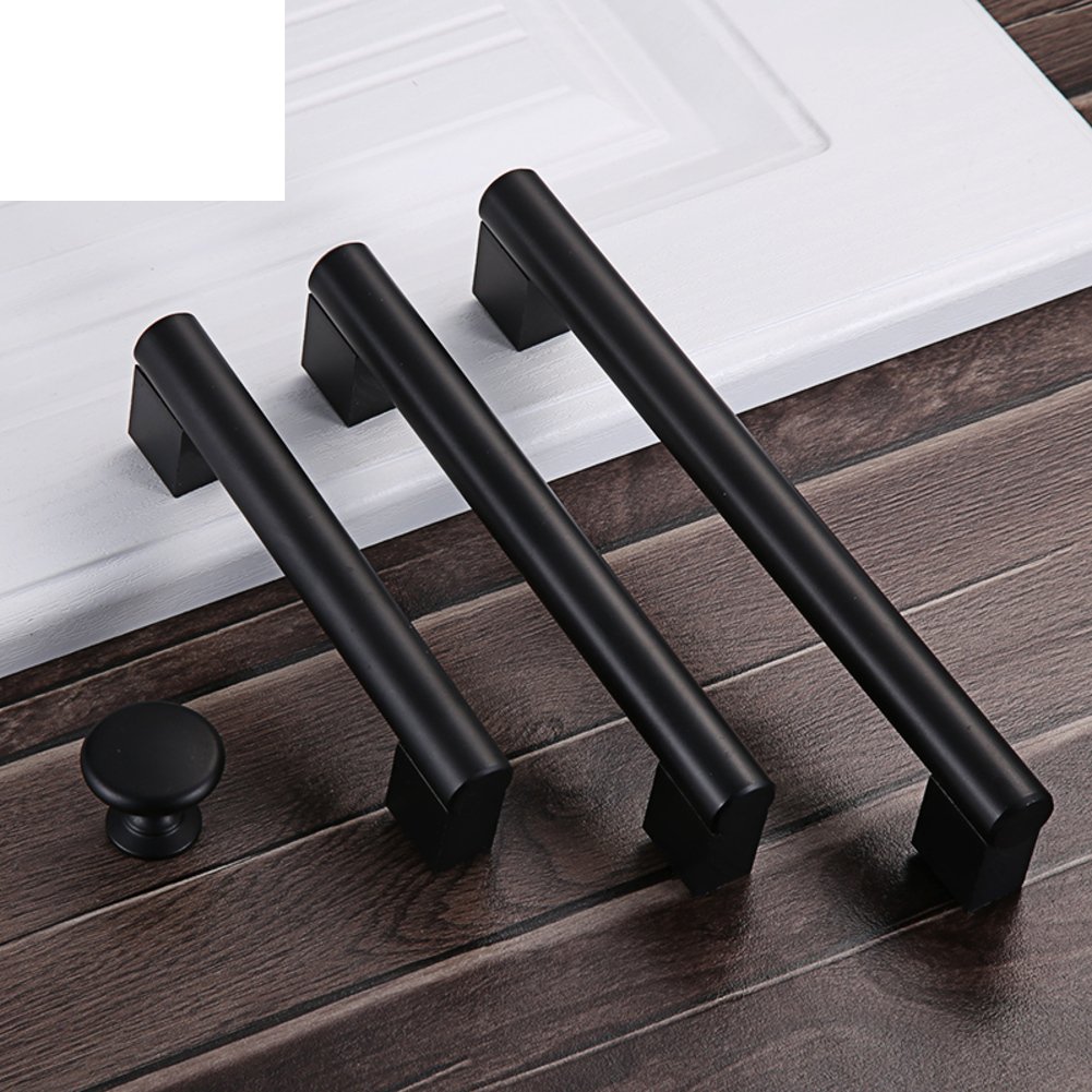 Long Space Aluminium Handles Drawer Cabinet Handle Thick Black