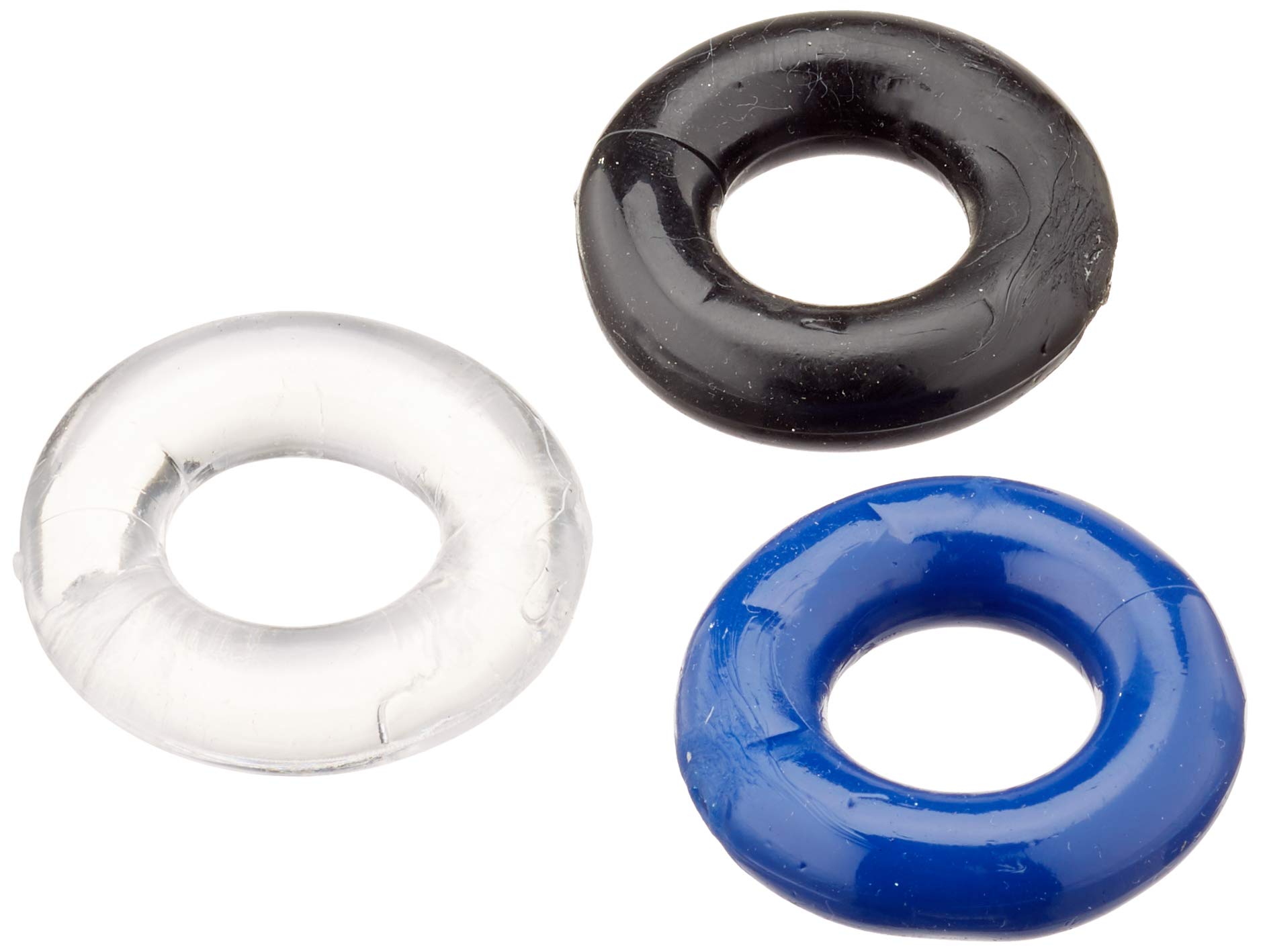 Zahara Rings 3 Pcs Multi Colour, Black, Standard