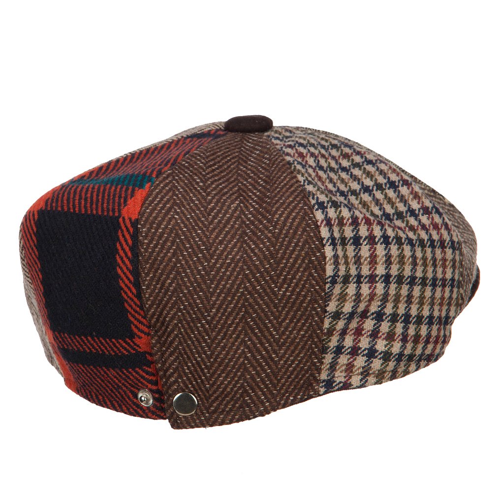 8 Panel Wool Polyester Snap Back Newsboy Hat Newsboy Caps Men