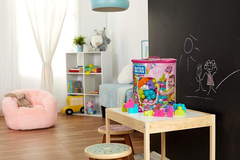 First Builders Bolsa Grande de 80 Bloques, Rosa