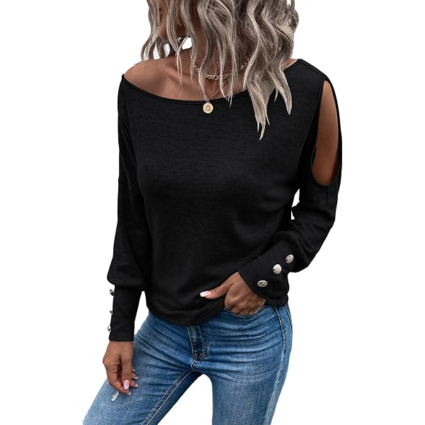 thumbnail image 2 of Womens Cotton Tshirts,Womens Shirts,Womens Long Sleeve Stretch Crewneck... 2 of 13