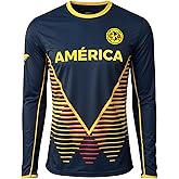 Club América Long Sleeve Soccer Shirt - Adult Sizes Fan Apparel - Official Style Shirt - Training Top