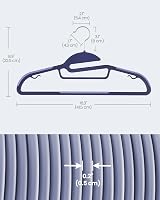 SONGMICS Set of 20 Hangers U-Shaped Opening 0.5 cm Thick 41.5 cm Long view 7