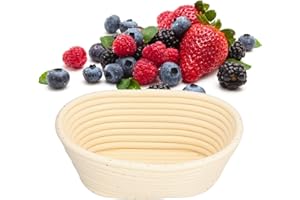 Handmade Plastic Bread Proofing Basket, Unique Design, Easy to Clean, Large Size for Baking Test Bread, with Fruit Plate Func
