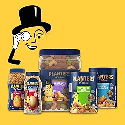 PLANTERS Salted Cocktail Peanuts, Plant-Based