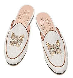 Journey West Women's Mules Flats with Embroidery
