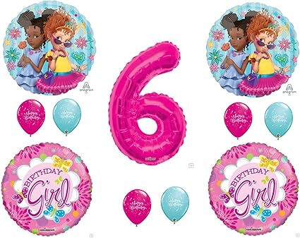 Amazon Com Fancy Nancy Balloons 6th Birthday Party Decorations