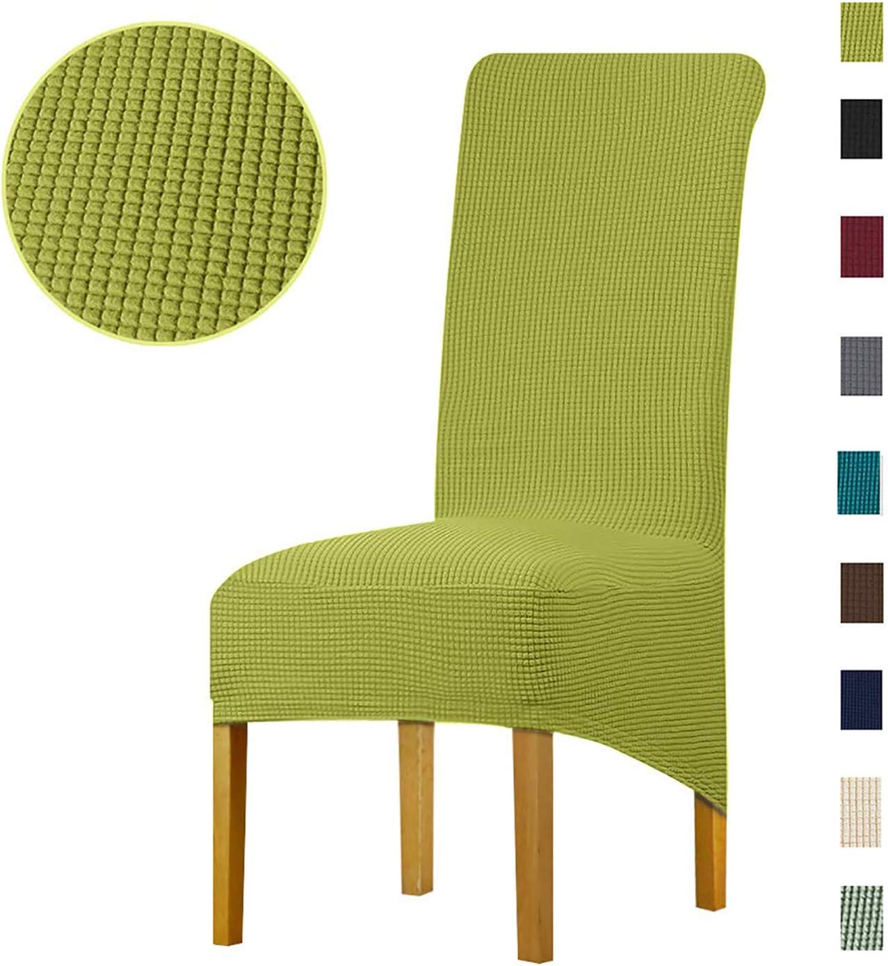 LANSHENG Stretch XL Chair Covers for Dining Chairs 2/4/6 Pcs Chair