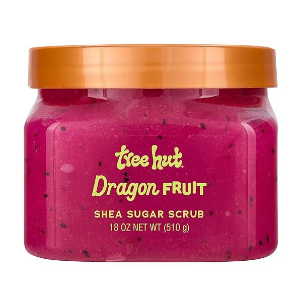 TREE HUT DRAGON FRUIT SHEA SUGAR SCRUB, EXFOLIATING,...