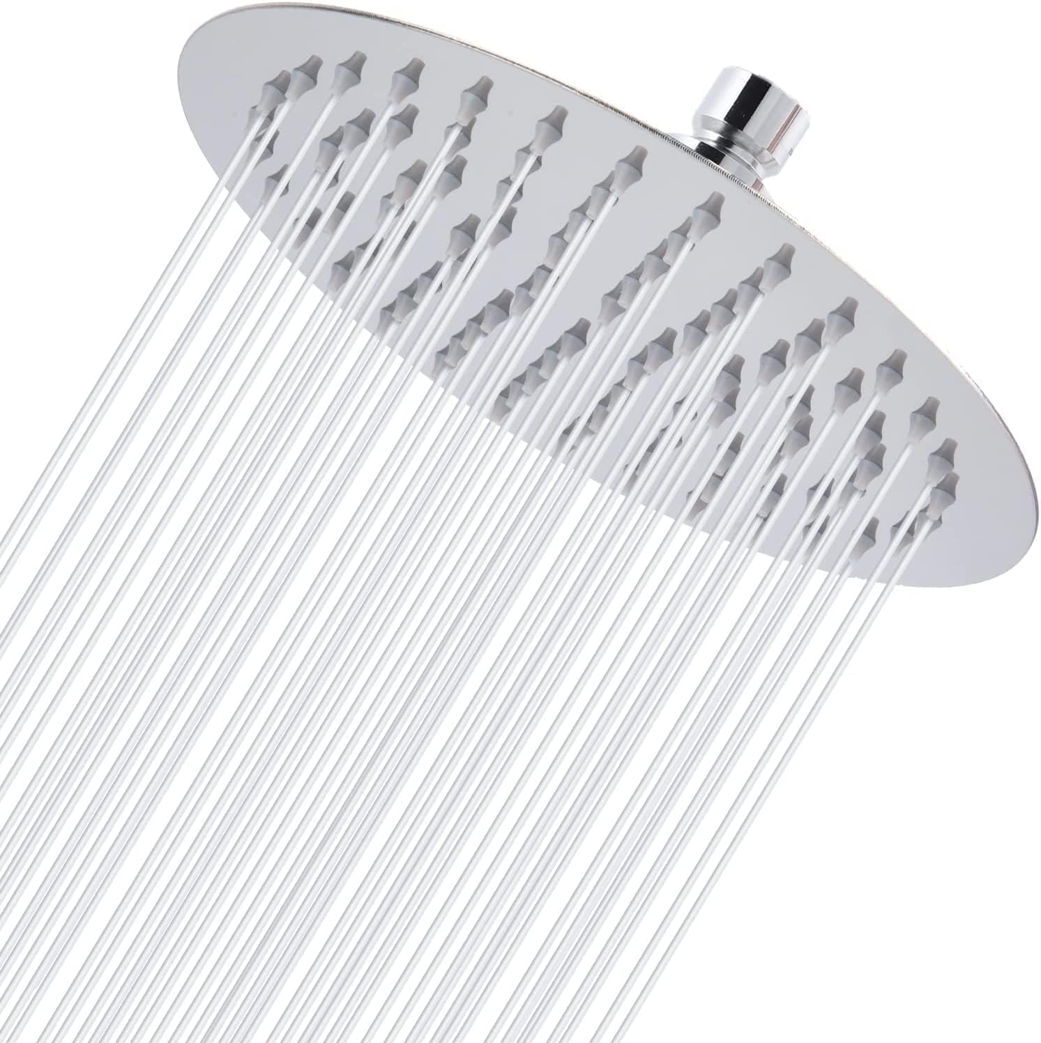 AUYI 12 Inch Rain Shower Head, Round Built-in Shower Heads, 304 Stainless Steel with 144 Nozzles, Ultra Thin Powerful Rain Shower Head with High Pressure Shower Head 30 cm