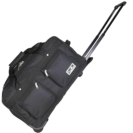47L Trolley Tasche Reisetasche Reisekoffer Sporttasche Handgepäck Koffer 20' Bag (Schwarz)