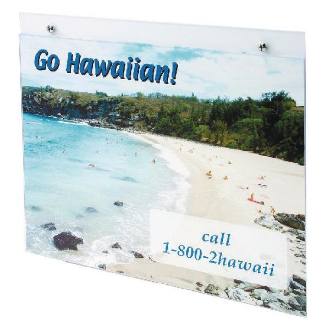 Deflecto A3 Wall Sign Holder - Stylish Document Display - Wall Mounted Poster & Advertising Board - Versatile A3 Portrait Display Stand for Messages