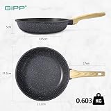 GiPP Nonstick Skillet 20cm Grey Granite Pan with Heat-Resistant Handle view 2