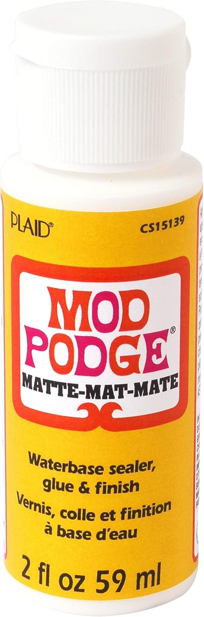 Mod Podge Matte Water Base Sealer Glue Finish 2 oz White 95 ml