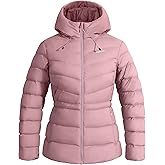 Pioneer Camp Women's Down Puffer Jacket Lightweight Hooded Winter Coat Water Repellent Quilted Fuffy Jacket Outdoor Casual
