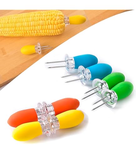 thumbnail image 2 of Aazon.co | Corn Holders 10 Pcs Set - Stainless Steel Corn On The Cob 2 of 12