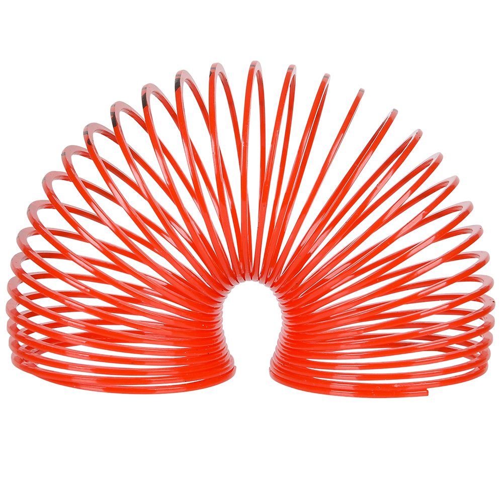 Mega Pack of 50 Coil Springs for Kids - Assorted Silly Faces and Colors, Mini Plastic Spring Toy for Party Favors, Carnival Prizes, Gift Goodie Bag Filler, Stocking Stuffers