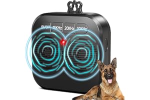 ALKD Anti Barking Device for Dog, Safe & Effective Ultrasonic Anti Barking Deterrent Home & Yard Use, Rechargeable Bark Box Stop Barking