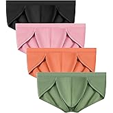 WINDAY Men's Briefs Ice Silk Mesh Low Rise Bikini Briefs and Breathable Underwear