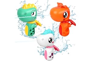Dolanus Water Gun Toys 3 Pack, Toys for Kid 3 4 5 8 12 Year Old Boys, Squirt Pistol Water Guns for Kids Toddlers, Dinosaur Unicorn Toy for Pool Outdoor Outside Backyard