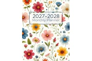 2027-2028 Monthly Planner: 2 Year From January 2027 To December 2028