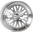 Circuit Performance CP21 17×8 Machined/Silver 5×114.3 [+35mm] Classic Mesh Deep Dish Compatible with Civic, Accord, Camry, Altima, Sonata