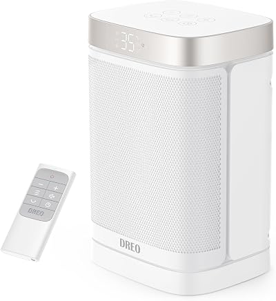 Dreo 1500W Space Heater Oscillating Portable with Remote Thermostat 3-Mode