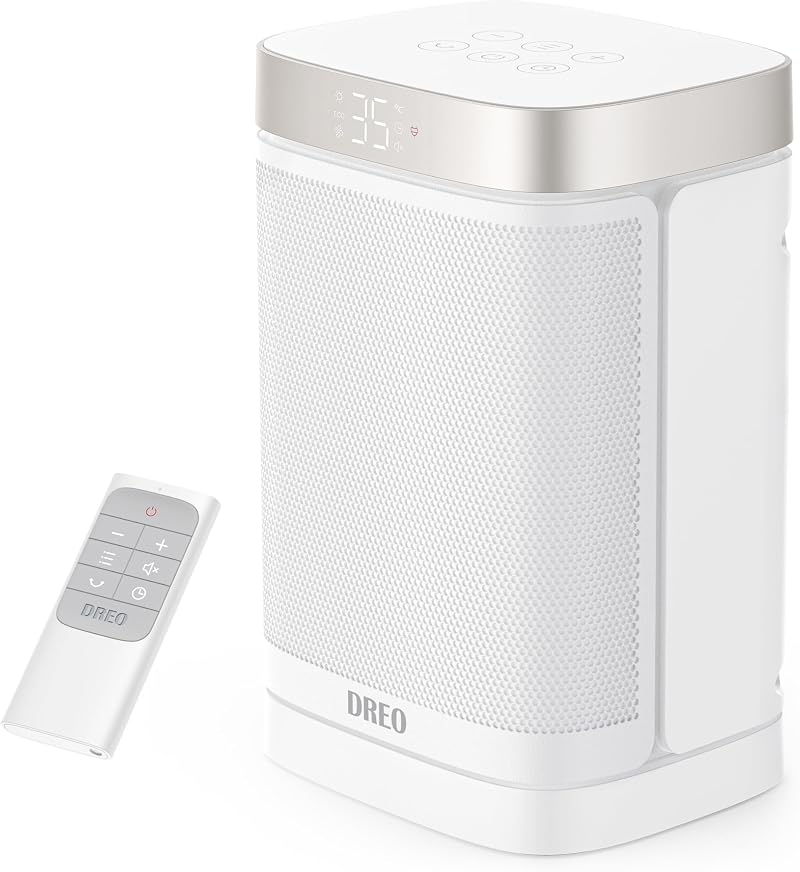 Dreo 1500W Space Heater Oscillating Portable with Remote Thermostat 3-Mode