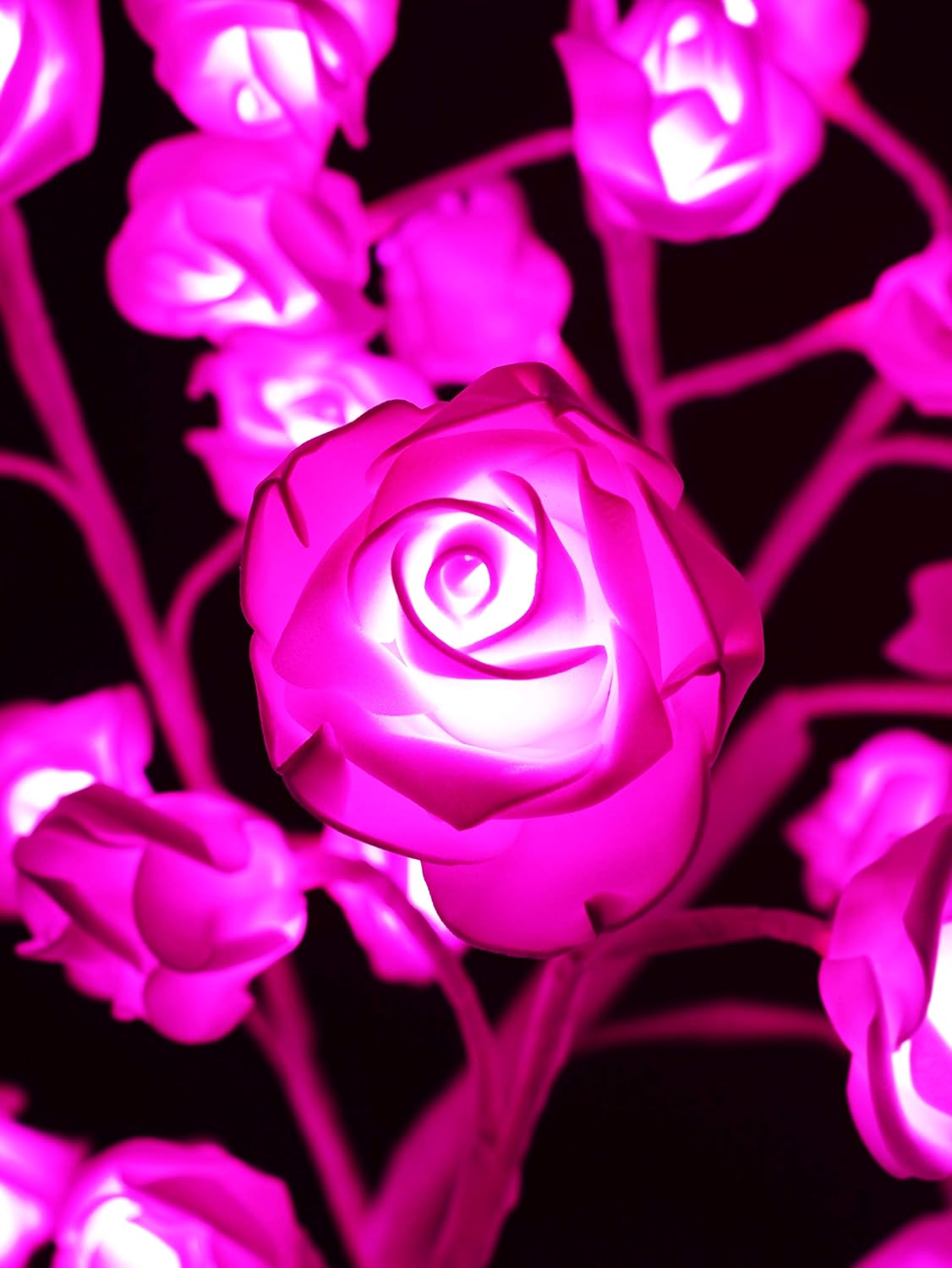 Premier 90cm Pink LED Rose Flower Tree - Garden Lighting - Christmas Lighting - Indoor/Outdoor Use - Image 3