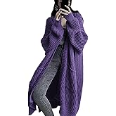 GUTPOINT Womens Long Cardigan Sweaters Open Front Oversized Duster with Pocket for Women 2025 Fall Winter Knit Design Coats