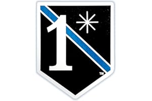 CENTER MASS, INC. 1* Decal Sticker with Blue Line - Reflective Decal - 1 Asterisk