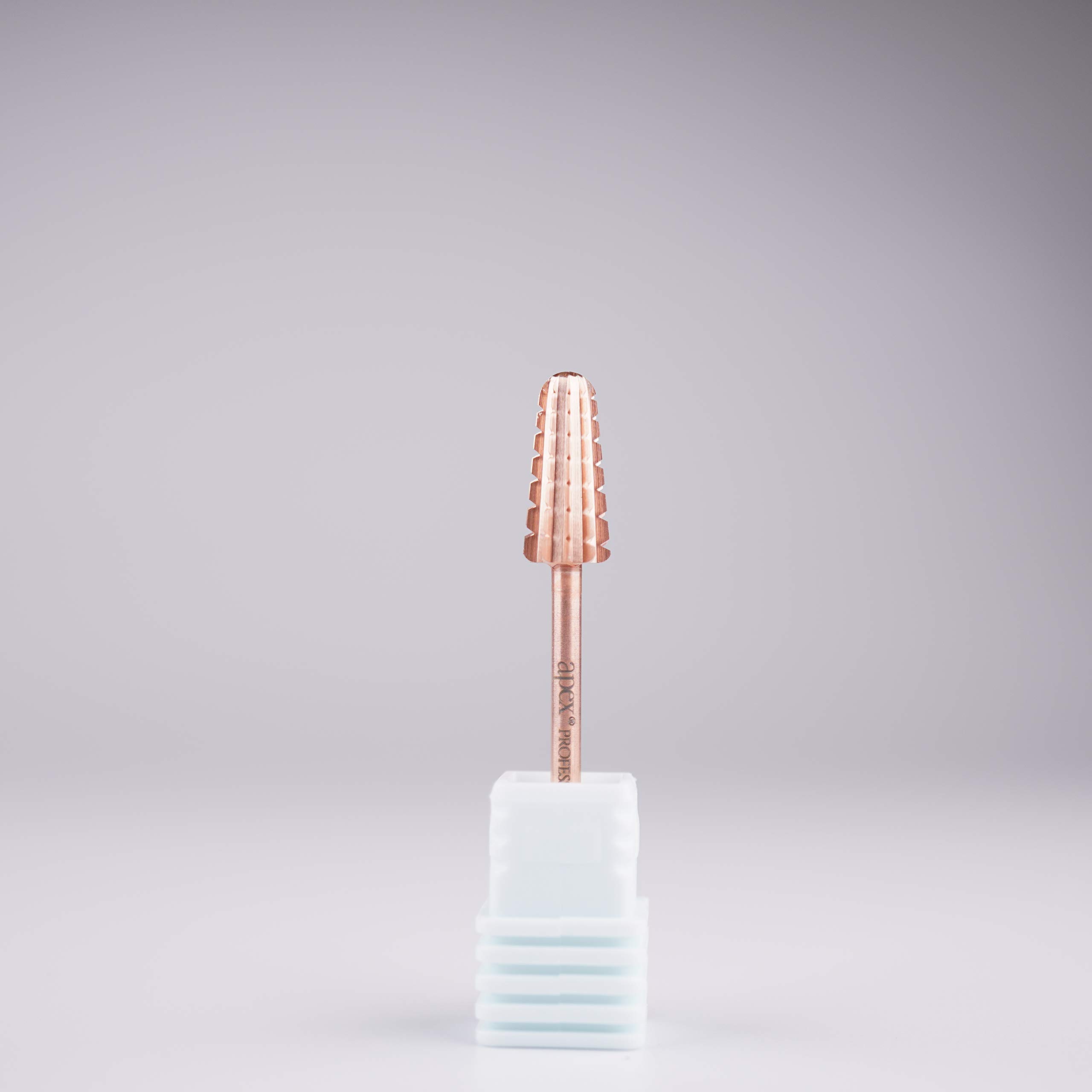 New* Apex® Professional Tungsten Carbide Electric Nail Drill Bit 3/32 inch, 2.35mm Shank for Gels, Acrylics, Nail Art, Manicure, Pedicure, Salon Professional Nails (Volcano 2 Way) (3X Coarse)