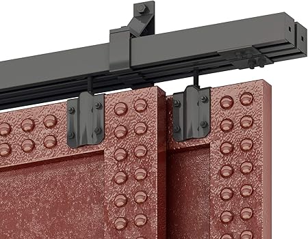 Amazon Com Diyhd 6 6ft Box Rail Heavy Duty Bypass Barn Hardware