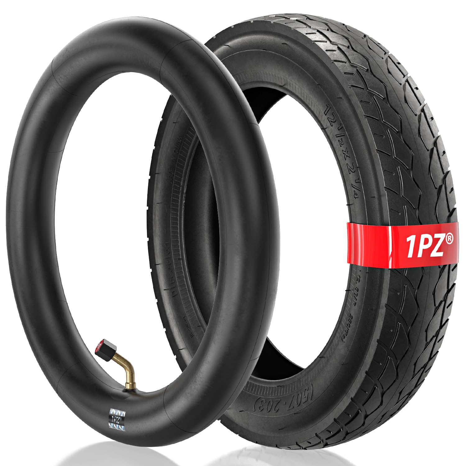 Photo 1 of 1PZ ER5-T02 Heavy Duty 12.5x2.25 (12-1/2 x2-1/4) Tire & Inner Tube Set with Angled Valve Stem for Electric Scooters Razor Pocket Mod Currie Schwinn GT IZIP eZip