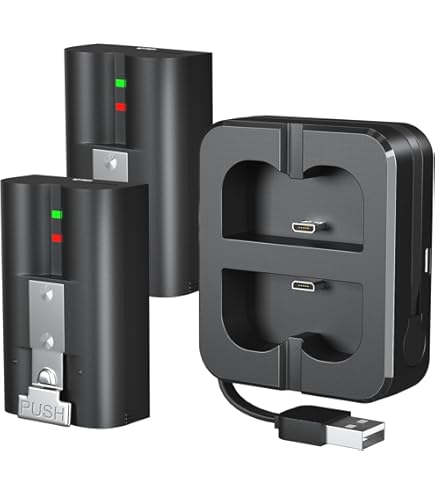 Ring Solar Charger 2-Pcs 6040mAh Replacement Battery With Charger