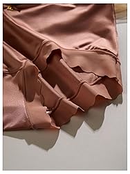 SOLY HUX Women's Satin Silk Briefs Scallop Trim No